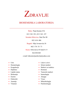 Biohemijska laboratorija Zdravlje