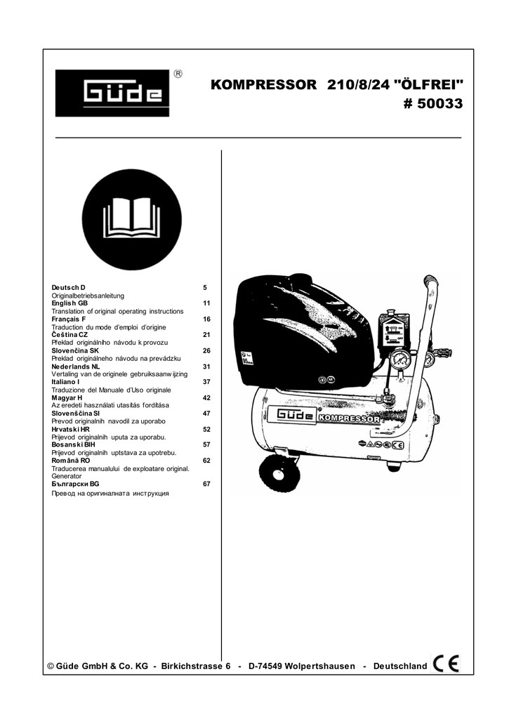 Kompressor 210824 ölfrei 50033