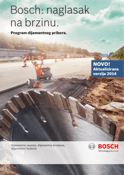 Bosch: naglasak na brzinu.