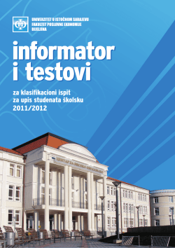 univerzitet u istočnom sarajevu fakultet poslovne ekonomije bijeljina