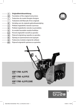 Güde Motor-Schneefräse 1700_1.4_E-Nummer 2.indd
