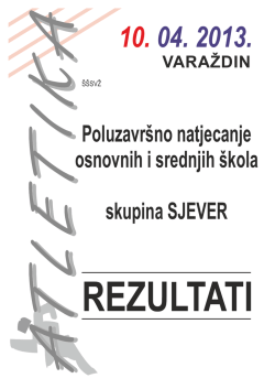 Poluzavr&scaron;no natjecanje osnovnih &scaron;kola i srednjih