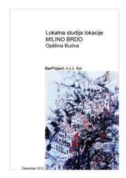 Lokalna studija lokacije MILINO BRDO