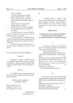 Objava rezultata glasovanja za vijeća mjesnih odbora na izborima