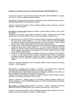 Odluke Glavne skup&scaron;tine