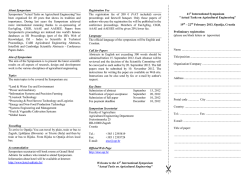 About Symposium - Actual Tasks on Agricultural Engineering