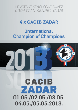 cacib zadar 2013