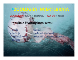 ZOOLOGIJA INVERTEBRATA