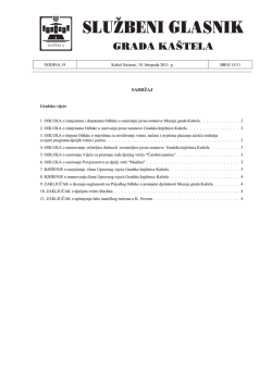 Službeni glasnik broj 15