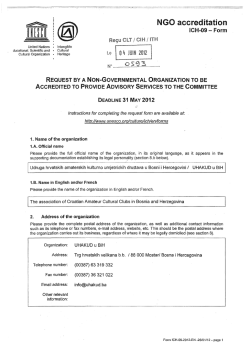 NGO accreditation