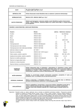 VISOKO FLEKSIBILNE ELASTOMERNE IZOLACIJSKE