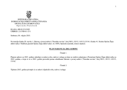Plan nabave za 2015. godinu - opcina