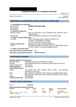 sigurnosno-tehnički list za kemijske proizvode 1 - Mobihel