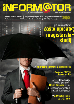 magistarski studij - Casopis Eduk@tor i INTERNATIONAL JOURNAL