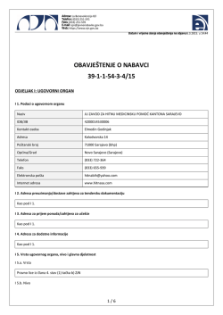 Nabavka goriva za vozila Zavoda