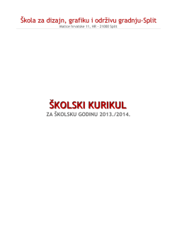Graditeljska obrtnička i grafička &scaron;kola u Splitu