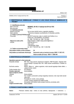 BEZBEDNOSNI LIST MOBIHEL 2K HS 2:1 bezbojni lak DH