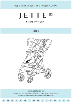 GEBRAUCHSANLEITUNG CHAMP S - Jette