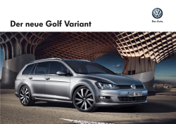 Der neue Golf Variant