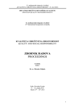 Kvaliteta i dru&scaron;tvena odgovornost