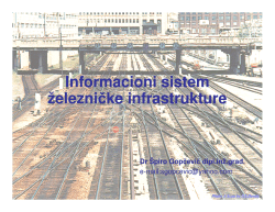 Informacioni sistem ?elezni?ke infrastrukture