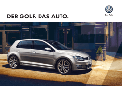 DER GOLF. DAS AUTO.