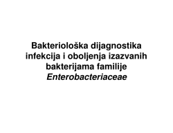Bakteriološka dijagnostika infekcija i oboljenja izazvanih