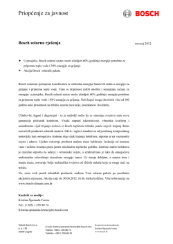 Priopćenje za javnost