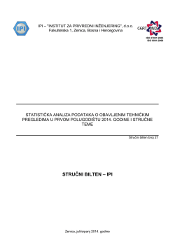 sb_27 statistička analiza podataka o obavljenim tehničkim