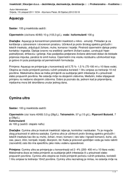 Insekticidi | Ekocijan d.o.o. - dezinfekcija, dezinsekcija, deratizacija