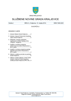 Službene novine Grada Kraljevice broj 2, 12
