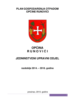 Plan gospodarenja otpadom
