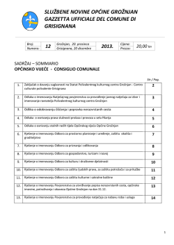 Službene novine br.12