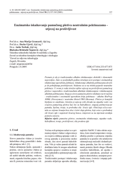 Enzimatsko iskuhavanje pamučnog pletiva neutralnim pektinazama