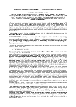 poziv za prikupljanje ponuda