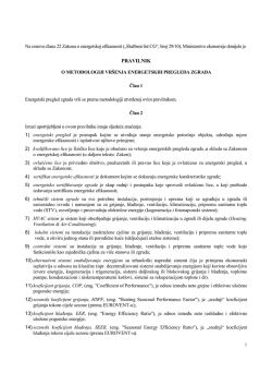Pravilnik o metodologiji vr&scaron;enja energetskih pregleda
