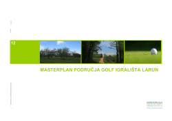 MASTERPLAN PODRUČJA GOLF IGRALI&Scaron;TA LARUN