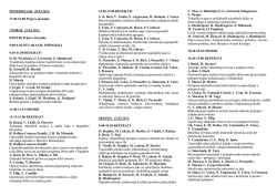 MONDAY 21 - Agronomski fakultet