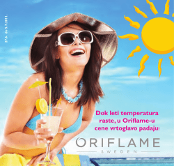 Dok leti temperatura raste, u Oriflame
