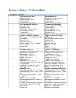 Prilog 1 - Tehnička specifikacija