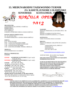 KORČULA OPEN 2012