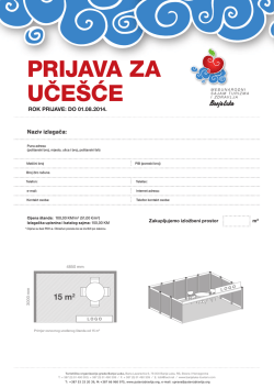 Prijava za uče&scaron;će na sajmu turizma (PDF)