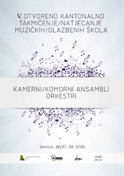 knjižica takmičenja - JU Srednja muzička &scaron;kola Zenica