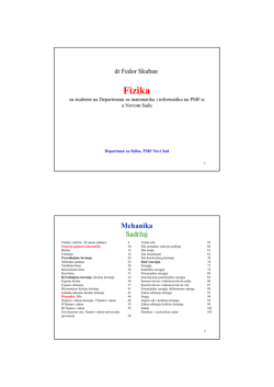 Fizika - Departman za fiziku