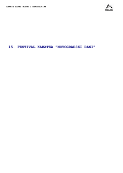 BILTEN-discipline - Karate klub ˝Novi Grad