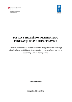 Strate&scaron;ko planiranje u FBiH