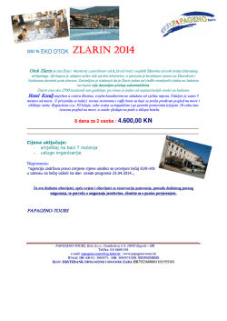 Otok Zlarin PAPAGENO-TOURS
