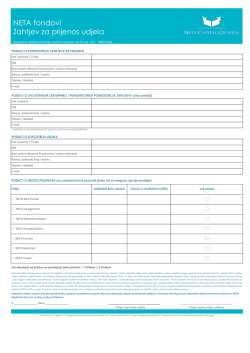 Zahtjev za prijenos udjela na drugu osobu