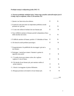 Predispit znanja iz talijanskog jezika 2012/ 13