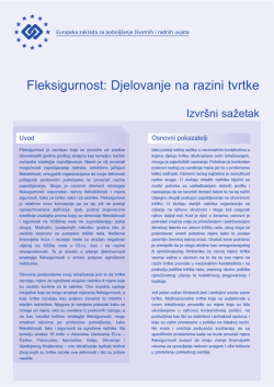 Fleksigurnost: Djelovanje na razini tvrtke - Eurofound